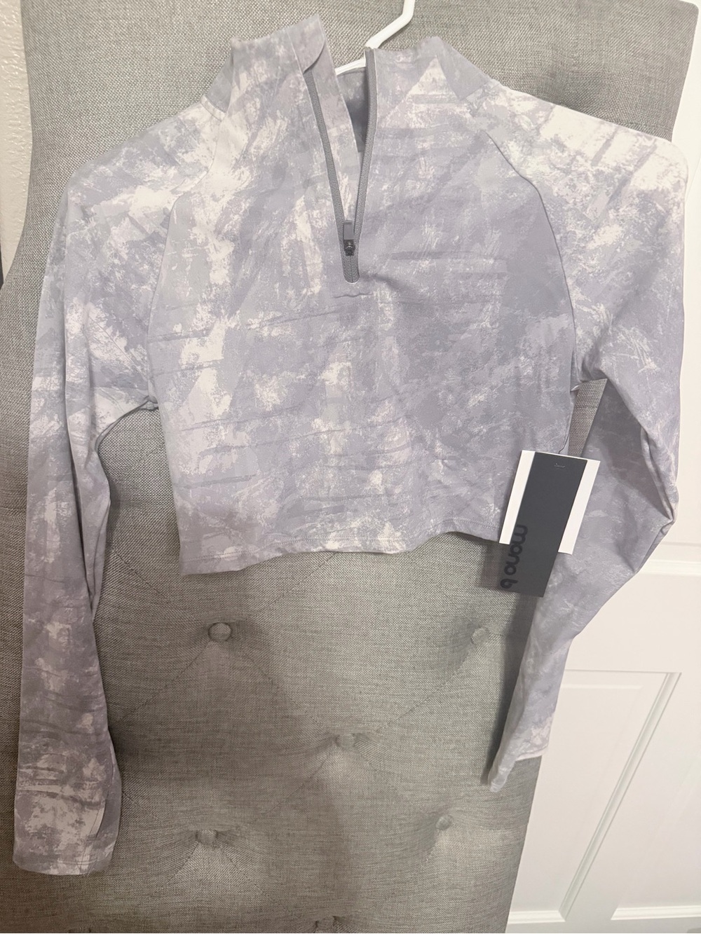 Mono B Cropped Half-Zip Athletic Top